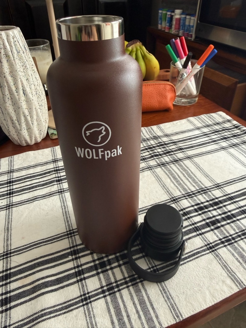 WOLFpak 25oz Flask - Mocha Brown - Picture 4 of 6